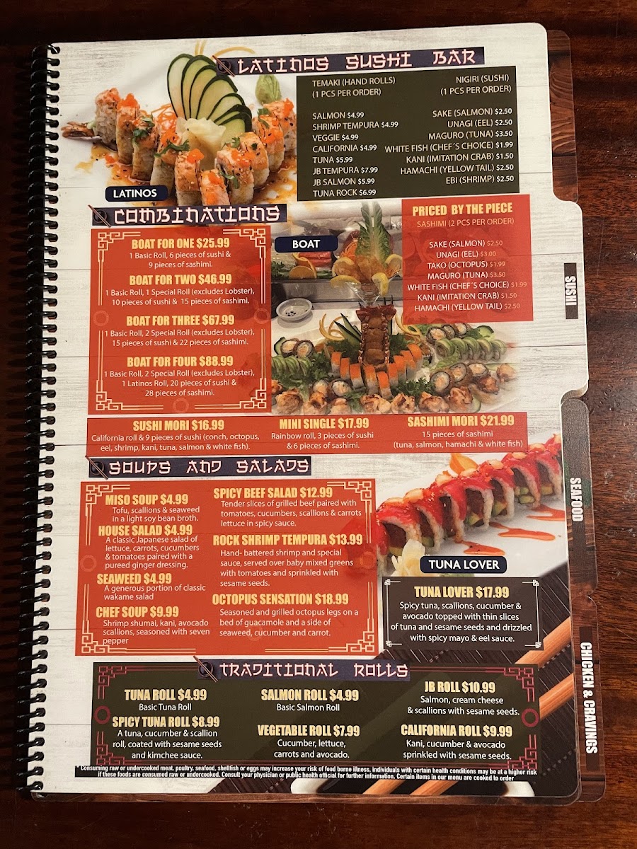 Latinos Restaurante Menu - Image 4